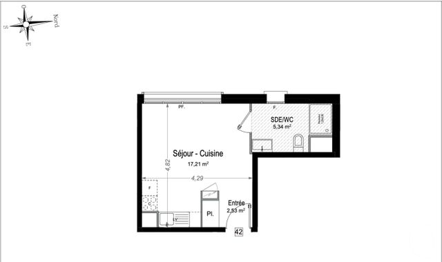 Appartement F1 à vendre - 1 pièce - 25.08 m2 - JUAN LES PINS - 06 - PROVENCE-ALPES-COTE-D-AZUR - Century 21 Hanna Logis