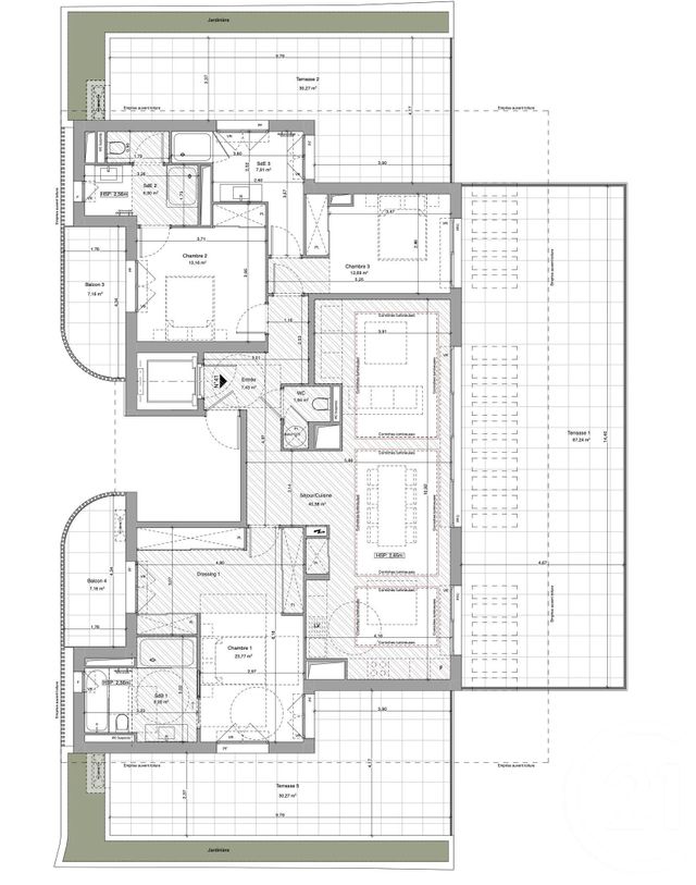 Appartement Autre à vendre - 4 pièces - 127.18 m2 - CANNES - 06 - PROVENCE-ALPES-COTE-D-AZUR - Century 21 Hanna Logis