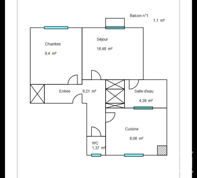 Appartement F2 à vendre - 2 pièces - 46.91 m2 - JUAN LES PINS - 06 - PROVENCE-ALPES-COTE-D-AZUR - Century 21 Hanna Logis