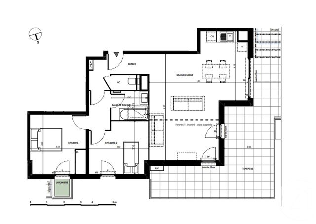 Appartement F3 à vendre - 3 pièces - 69.29 m2 - ANTIBES - 06 - PROVENCE-ALPES-COTE-D-AZUR - Century 21 Hanna Logis