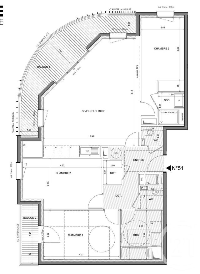 Appartement F4 à vendre NICE