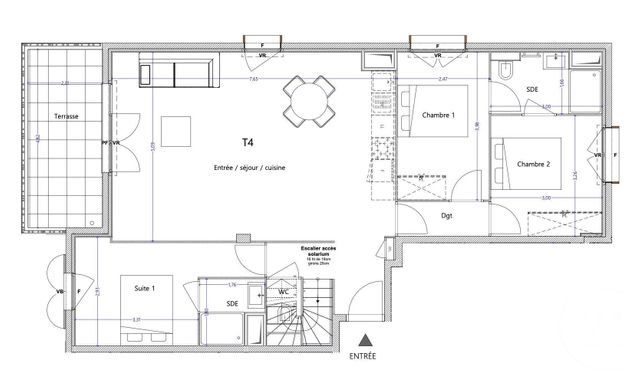 Appartement F4 à vendre - 4 pièces - 84.07 m2 - JUAN LES PINS - 06 - PROVENCE-ALPES-COTE-D-AZUR - Century 21 Hanna Logis