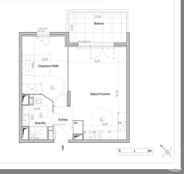 Appartement F2 à vendre - 2 pièces - 42.5 m2 - JUAN LES PINS - 06 - PROVENCE-ALPES-COTE-D-AZUR - Century 21 Hanna Logis